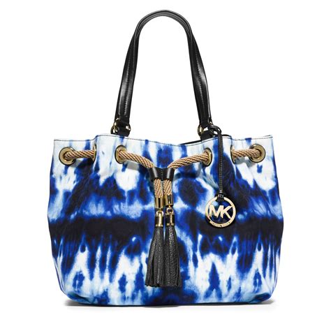 michael kors tie dye purse|michael kors leather tote.